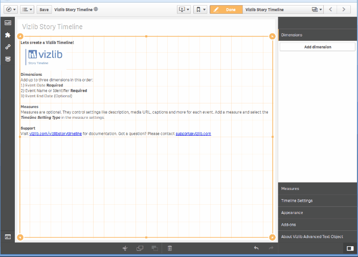 Animated setup wizard adding a new story timeline.